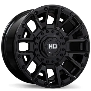 Fast HD – Knuckles – Black – 17″x9″ 0mm – All weather Wheels – F260-1790-28BN+00C780